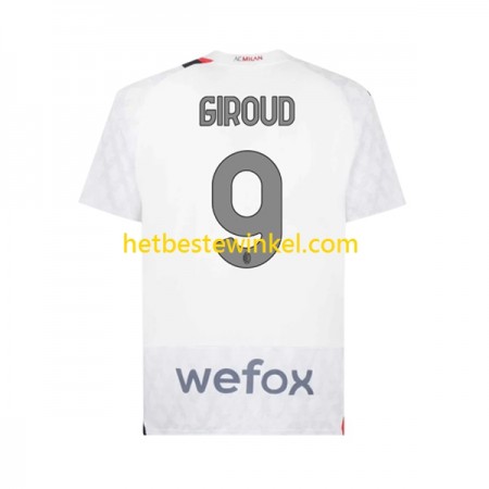 AC Milan Olivier Giroud 9 Voetbalshirts Uit 2023-24